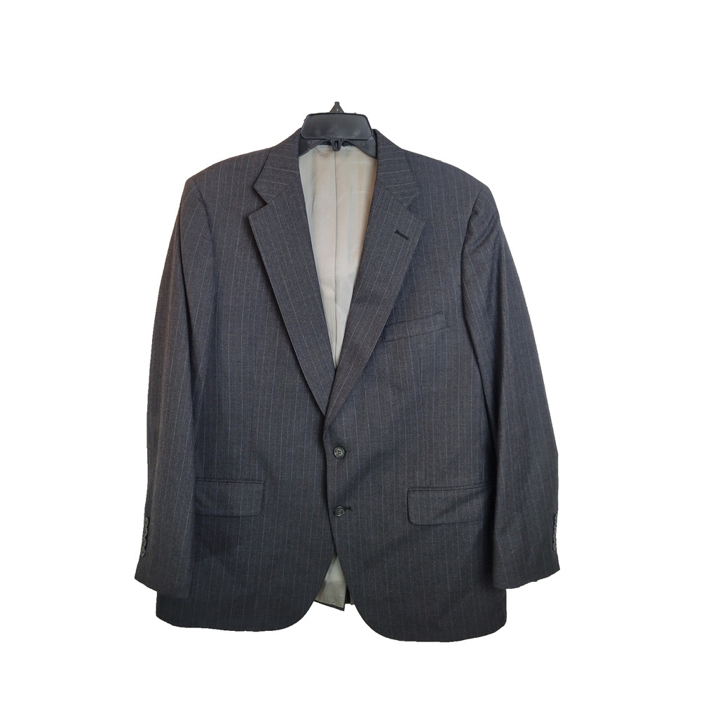 Racquet Club Dark Gray Pinstripe 2-Button Suit Sport Jacket Men's Size 44
